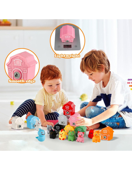 Juguetes Educativos Animales de Granja Montessori - 10 Piezas