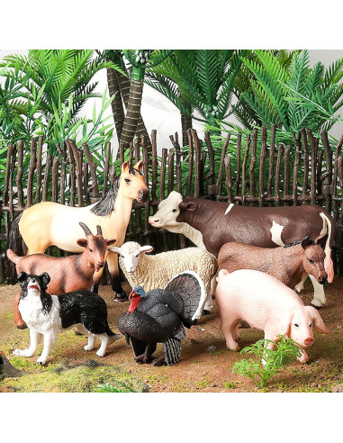 15 Figuras de Animales de Granja EOIVSH - Juguetes Educativos