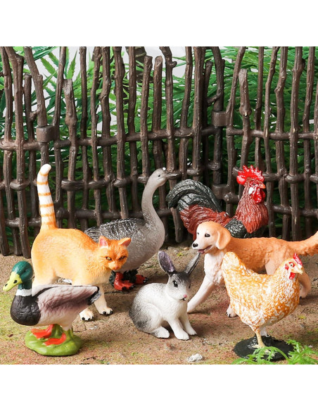 15 Figuras de Animales de Granja EOIVSH - Juguetes Educativos