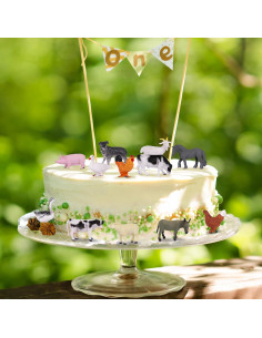 Set de 12 Figuritas de Animales de Granja ArtCreativity - Decoraciones Realistas para Pasteles 2