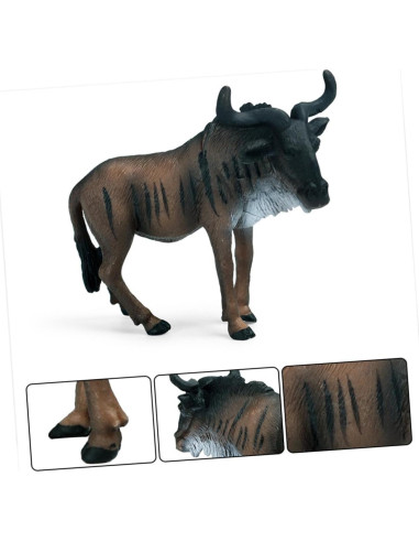 Figurina de Ñu Africano TOYANDONA 9.5x4.5x8.5cm PVC