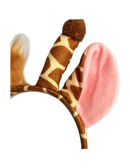 Conjunto Disfraz Jirafa Unisex 3 Piezas con Diadema y Cola