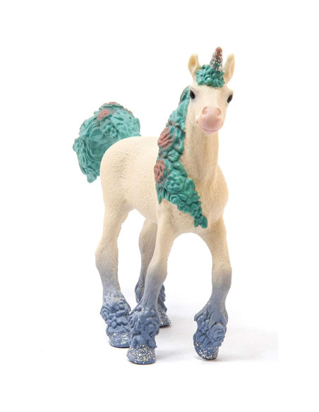 Figura de Juguete Potrillo Unicornio Flor Schleich 9x18cm 5+
