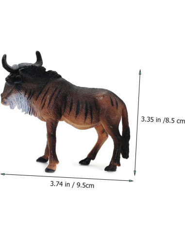 Figurina de Ñu Africano TOYANDONA 9.5x4.5x8.5cm PVC