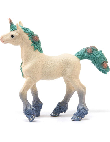 Figura de Juguete Potrillo Unicornio Flor Schleich 9x18cm 5+