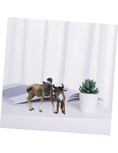 Figurina de Ñu Africano TOYANDONA 9.5x4.5x8.5cm PVC