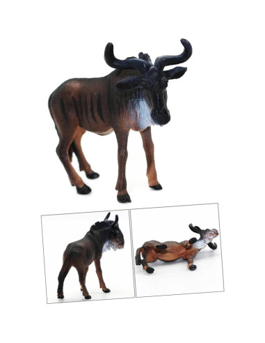 Figurina de Ñu Africano TOYANDONA 9.5x4.5x8.5cm PVC