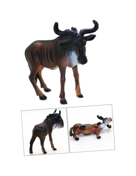 Figurina de Ñu Africano TOYANDONA 9.5x4.5x8.5cm PVC