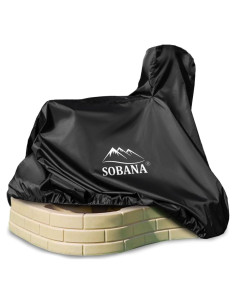 Cubierta de Mesa de Agua Sobana 76x102x97cm Impermeable Negra