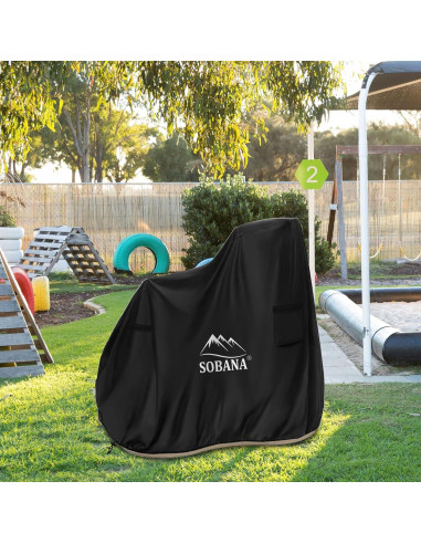 Cubierta de Mesa de Agua Sobana 76x102x97cm Impermeable Negra