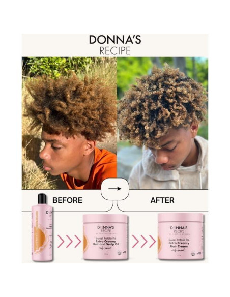 Crema para el Cabello Pastel de Batata Donna 170g - Hidratación y Definición Crema para el Cabello Pastel de Batata Donna 170g - Hidratación y Definición