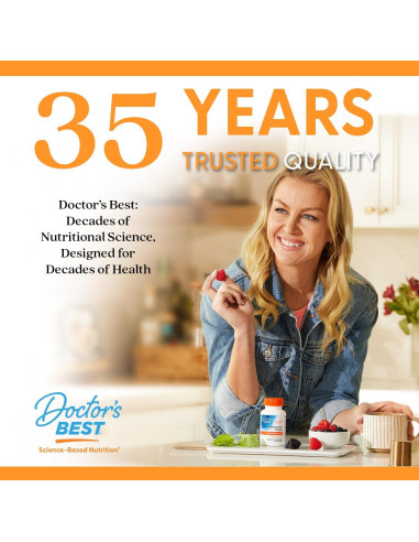 Vitaminas K2 MK-7 Doctor's Best 60 Cápsulas Veganas Sin Gluten