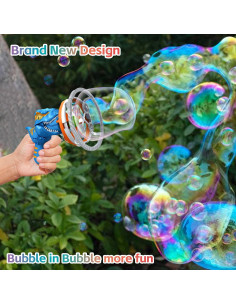 Pistola de Burbuja Dinosaurio SHENSE Rojo 1000 Burbujas/min 2