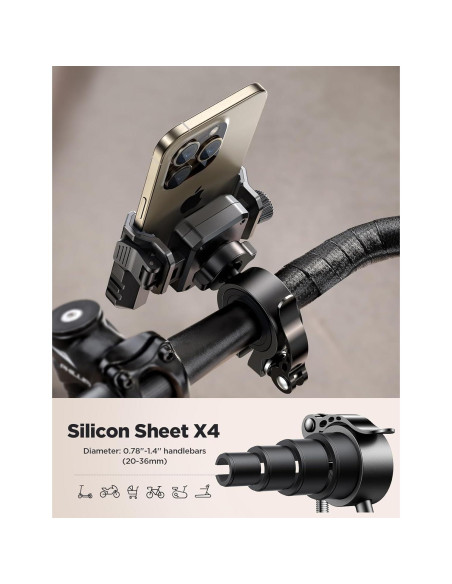 Soporte para Teléfono de Motocicleta JOYROOM JR-2024 - Compatible 4.7-7" Soporte para Teléfono de Motocicleta JOYROOM JR-2024 - Compatible 4.7-7"