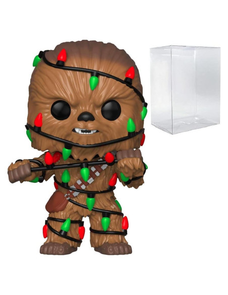 Figura Pop Star Wars Chewbacca con Luces de Navidad 9.5 cm