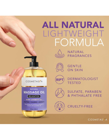 Aceite de Masaje Relajante Cosmetasa 100% Natural 421g