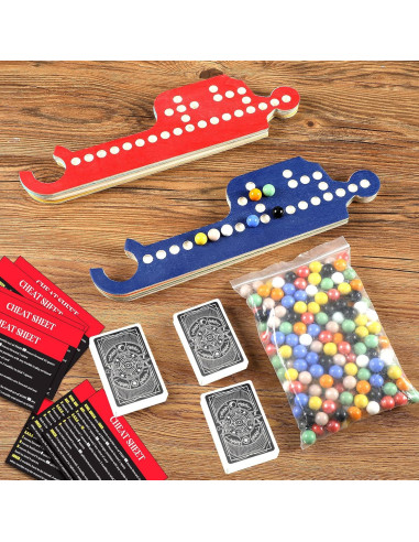 Juego de Mesa de Canicas Kathfly con 8 Tableros y 40 Canicas