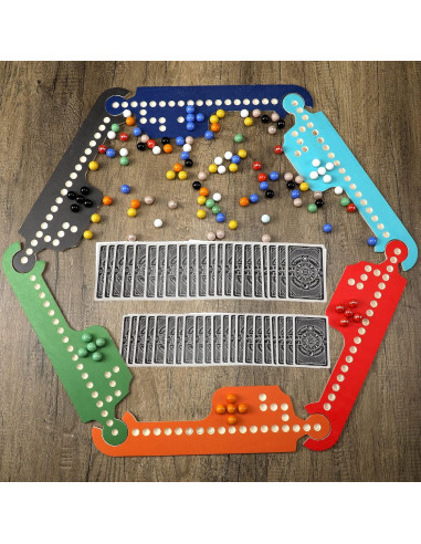 Juego de Mesa de Canicas Kathfly con 8 Tableros y 40 Canicas