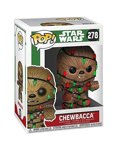 Figura Pop Star Wars Chewbacca con Luces de Navidad 9.5 cm