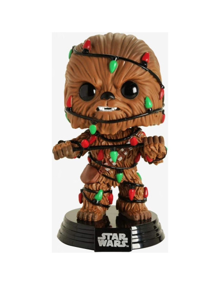 Figura Pop Star Wars Chewbacca con Luces de Navidad 9.5 cm