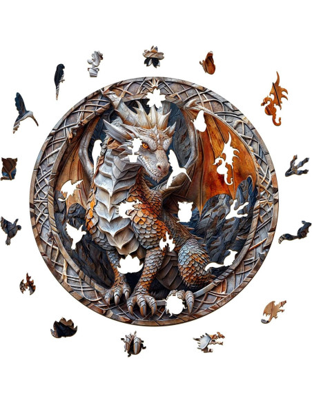 Rompecabezas de Madera 3D Dragón de Cueva NABYSHOP 200 Piezas