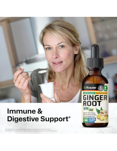 Extracto de Raíz de Jengibre BIO KRAUTER 59.15 ml Vegano 2