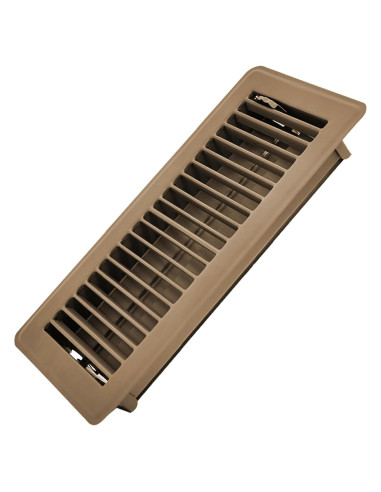 Registro de Piso Katewei 10.16x25.4 cm Acero Marrón Ajustable