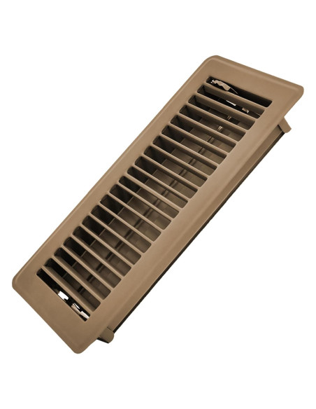 Registro de Piso Katewei 10.16x25.4 cm Acero Marrón Ajustable