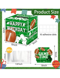 Caja de Dinero de Cumpleaños Fútbol SHLINCO 12.7cm - Regalo Original 2