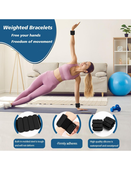 Pesas para Tobillos y Muñecas SDATEKIT 0.91kg Ajustables