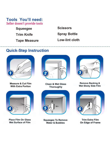 Película de Ventana Kinsolar Espejo Unidireccional 1.35m