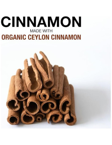 Canela Orgánica Puregen Labs 1200mg 90 Cápsulas Vegetales