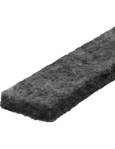 Sellador de Fieltro M-D 5.2 m x 3.2 cm Gris para Puertas y Ventanas 2