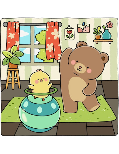 Gummy & Pecky: Super Cute Coloring Book for Adults and Teens about Besties and Their Heartwarming Adventures