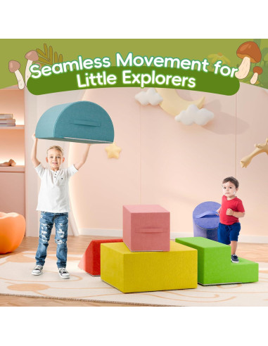 Bloques de Escalada para Bebés TOLEAD - 6 Piezas de Espuma