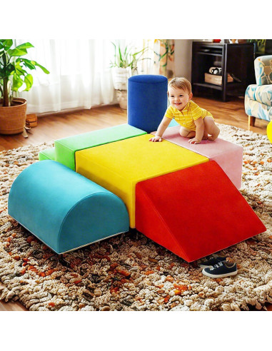 Bloques de Escalada para Bebés TOLEAD - 6 Piezas de Espuma