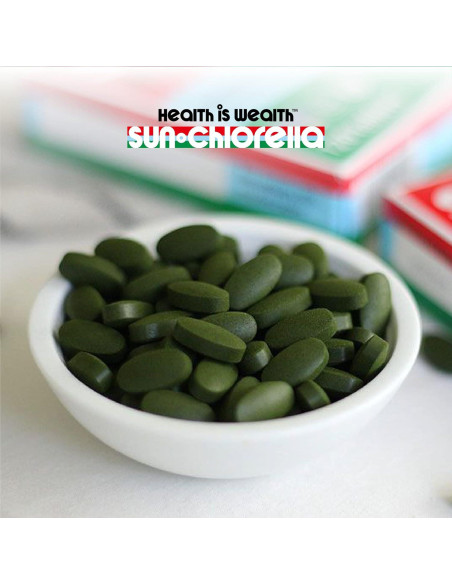 Sun Chlorella 500mg Suplemento de Algas Verdes - 120 Tabletas