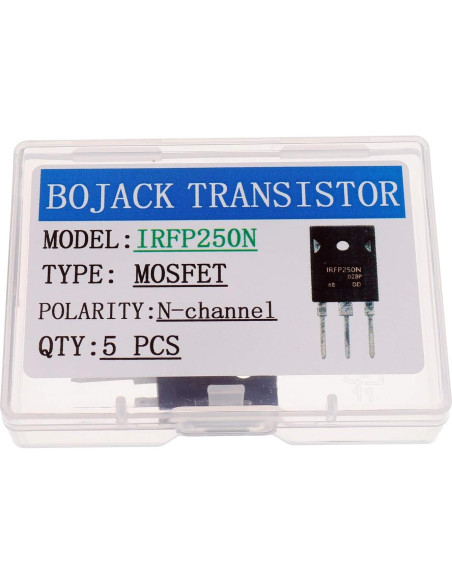 Transistor MOSFET BOJACK IRFP250N 30A 200V N-Channel - Paquete de 5