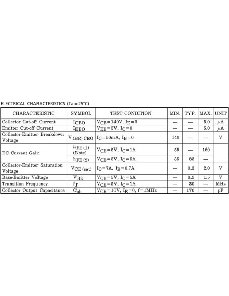 Transistores de Potencia 10pcs Bridgold 2SC5198 2SA1941 140V 10A