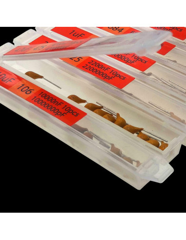Kit de Capacitores Cerámicos Multicapa 300 pcs 10pF-10uF