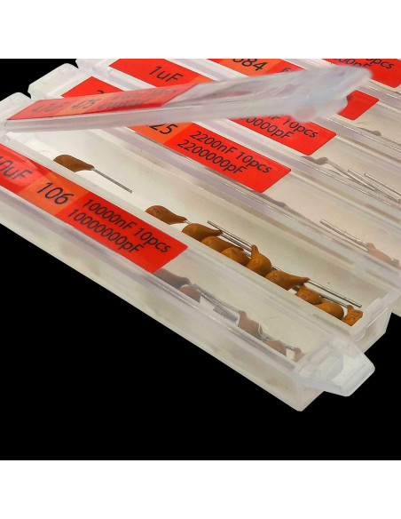 Kit de Capacitores Cerámicos Multicapa 300 pcs 10pF-10uF