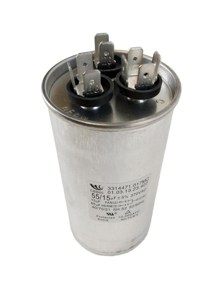 Capacitor Motor Aire Acondicionado Dometic 55/15 MFD 370V