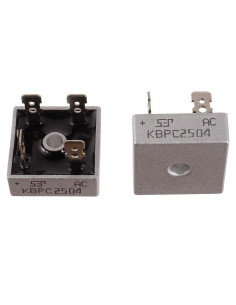 Diodos Rectificadores de Puente BOJACK KBPC2504 25A 400V (2 Piezas)