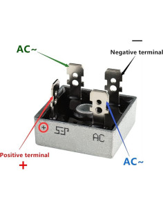 Diodos Rectificadores de Puente BOJACK KBPC2504 25A 400V (2 Piezas) 2