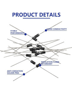 Diodos Rectificadores 1N4001 Ertzinla 120 Pcs 1A 50V Axiales 2
