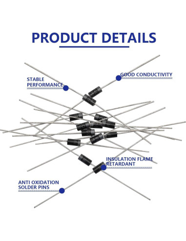 Diodos Rectificadores 1N4001 Ertzinla 120 Pcs 1A 50V Axiales