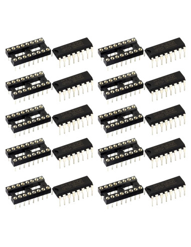 Circuito Integrado de Eco PT2399 - 10 Piezas con Zócalo DIP-16