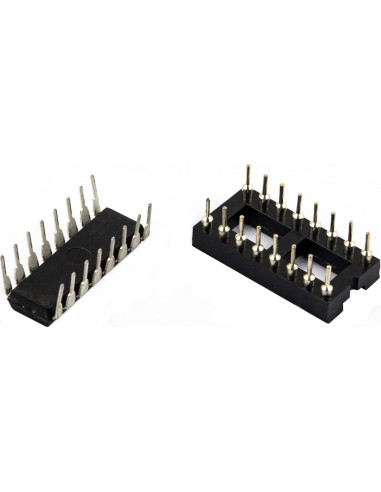 Circuito Integrado de Eco PT2399 - 10 Piezas con Zócalo DIP-16