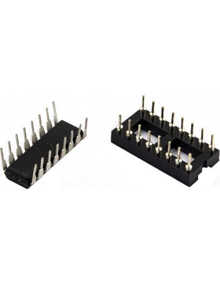 Circuito Integrado de Eco PT2399 - 10 Piezas con Zócalo DIP-16