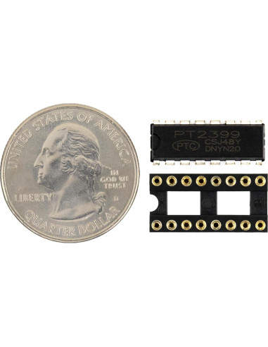 Circuito Integrado de Eco PT2399 - 10 Piezas con Zócalo DIP-16